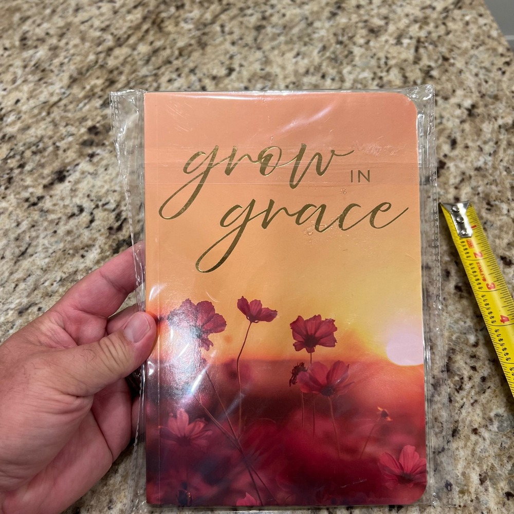 The Clever Factory Grow In Grace Inspirational Journal Floral Sunset Notebook